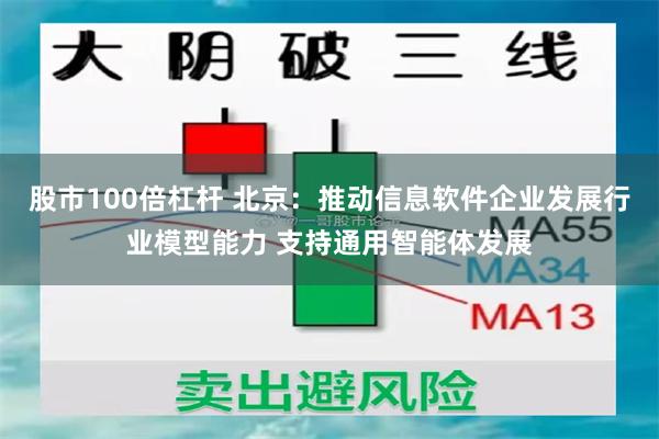 股市100倍杠杆 北京：推动信息软件企业发展行业模型能力 支持通用智能体发展