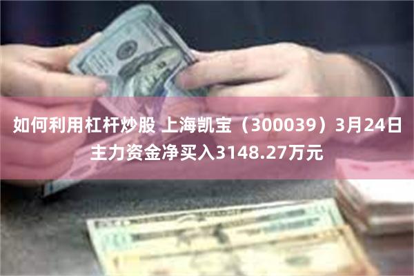 如何利用杠杆炒股 上海凯宝（300039）3月24日主力资金净买入3148.27万元