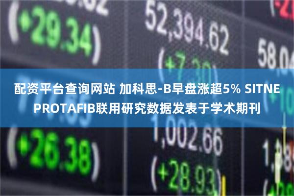 配资平台查询网站 加科思-B早盘涨超5% SITNEPROTAFIB联用研究数据发表于学术期刊