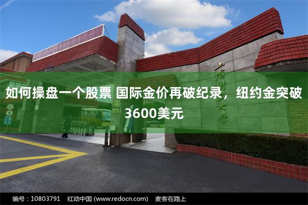 如何操盘一个股票 国际金价再破纪录，纽约金突破3600美元