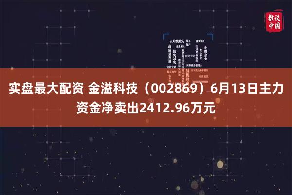 实盘最大配资 金溢科技(002869)6月13日主力资金净卖出2412.96万元