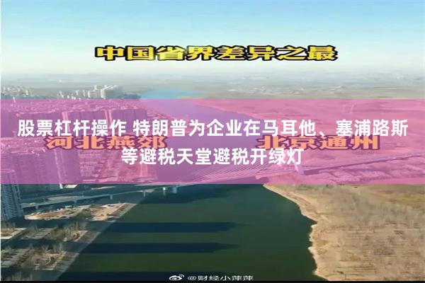 股票杠杆操作 特朗普为企业在马耳他、塞浦路斯等避税天堂避税开绿灯