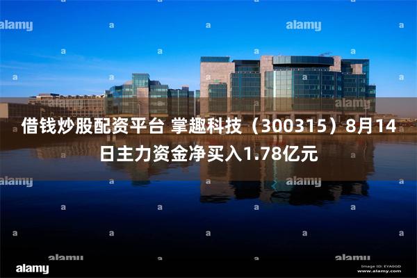 借钱炒股配资平台 掌趣科技(300315)8月14日主力资金净买入1.78亿元