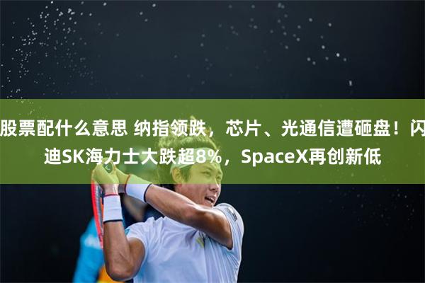 股票配什么意思 纳指领跌，芯片、光通信遭砸盘！闪迪SK海力士大跌超8%，SpaceX再创新低