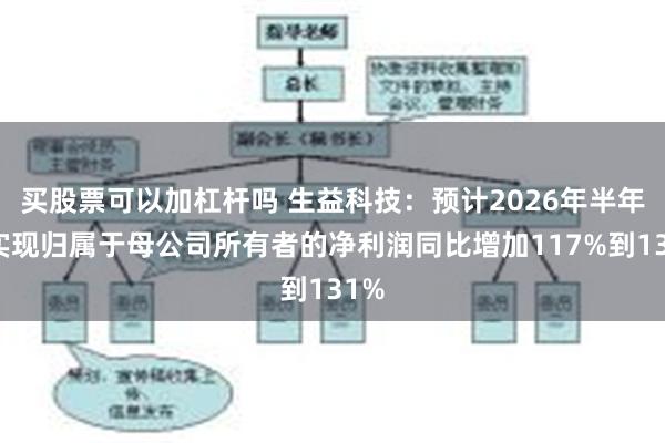 买股票可以加杠杆吗 生益科技：预计2026年半年度实现归属于母公司所有者的净利润同比增加117%到131%